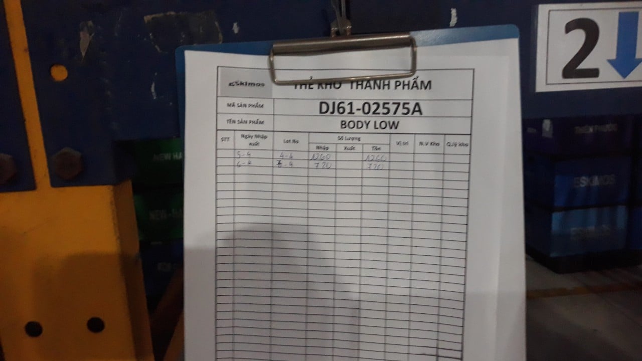 stock card